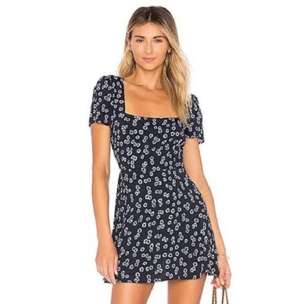 Flynn Skye Navy Floral Mini Dress